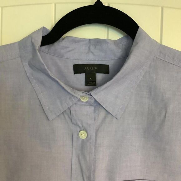 J.Crew Men's Button-Up Shirt - Light Purple - Size L - Picture 2 of 4